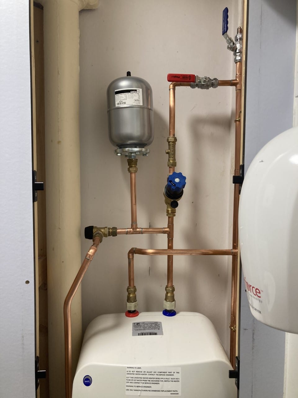 Norfolk Plumber Point of use hot water installation photo